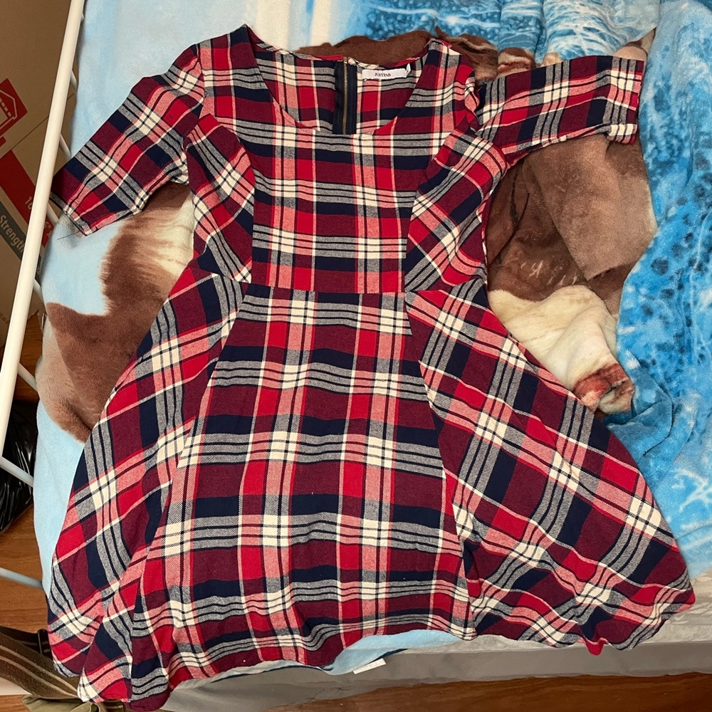JustFab flannel dress